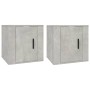 Wand-TV-Möbel 2 Stück Beton grau 40x34,5x40 cm von vidaXL, TV-Möbel - Ref: Foro24-816649, Preis: 41,67 €, Rabatt: %