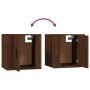 Mueble para TV de pared roble marrón 40x34,5x40 cm de vidaXL, Muebles TV - Ref: Foro24-816654, Precio: 30,64 €, Descuento: %