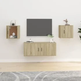 Wand-TV-Schränke 2 Stück Sonoma-Eiche 40x34,5x40 cm von vidaXL, TV-Möbel - Ref: Foro24-816647, Preis: 41,31 €, Rabatt: %