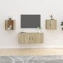 Muebles para TV de pared 2 uds roble Sonoma 40x34,5x40 cm de vidaXL, Muebles TV - Ref: Foro24-816647, Precio: 46,29 €, Descue...