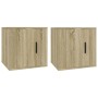 Wand-TV-Schränke 2 Stück Sonoma-Eiche 40x34,5x40 cm von vidaXL, TV-Möbel - Ref: Foro24-816647, Preis: 46,36 €, Rabatt: %