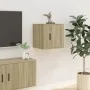 Muebles para TV de pared 2 uds roble Sonoma 40x34,5x40 cm de vidaXL, Muebles TV - Ref: Foro24-816647, Precio: 41,31 €, Descue...