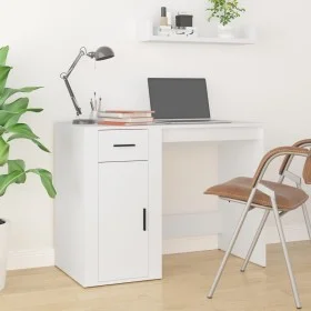 Escritorio de madera contrachapada blanco 100x49x75 cm de vidaXL, Escritorios - Ref: Foro24-816784, Precio: 79,42 €, Descuent...