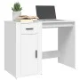 Weißer Sperrholzschreibtisch 100x49x75 cm von vidaXL, Schreibtische - Ref: Foro24-816784, Preis: 79,44 €, Rabatt: %