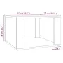 Mesita de noche madera contrachapada gris Sonoma 57x55x36 cm de vidaXL, Mesitas de noche - Ref: Foro24-816558, Precio: 35,43 ...