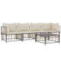 Gartenmöbel-Set 5-teilig und Kissen aus PE-Rattan Anthrazit von vidaXL, Outdoor-Sofas - Ref: Foro24-3186700, Preis: 400,87 €,...