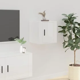 Hochglanz-weißes TV-Wandregal 40x34,5x40 cm von vidaXL, TV-Möbel - Ref: Foro24-816644, Preis: 29,35 €, Rabatt: %