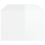 White glossy plywood coffee table 100x50.5x35cm by vidaXL, Coffee table - Ref: Foro24-816538, Price: 51,95 €, Discount: %