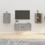 Wand-TV-Schränke 2 Stk. Sonoma grau 40x34,5x60 cm von vidaXL, TV-Möbel - Ref: Foro24-816669, Preis: 71,98 €, Rabatt: %