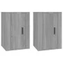 Wand-TV-Schränke 2 Stk. Sonoma grau 40x34,5x60 cm von vidaXL, TV-Möbel - Ref: Foro24-816669, Preis: 71,98 €, Rabatt: %