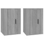 Wand-TV-Schränke 2 Stk. Sonoma grau 40x34,5x60 cm von vidaXL, TV-Möbel - Ref: Foro24-816669, Preis: 72,88 €, Rabatt: %