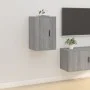 Wand-TV-Schränke 2 Stk. Sonoma grau 40x34,5x60 cm von vidaXL, TV-Möbel - Ref: Foro24-816669, Preis: 71,98 €, Rabatt: %