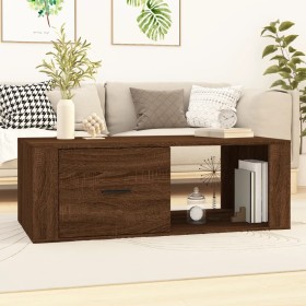 Oak brown plywood coffee table 100x50.5x35 cm by vidaXL, Coffee table - Ref: Foro24-816543, Price: 65,61 €, Discount: %