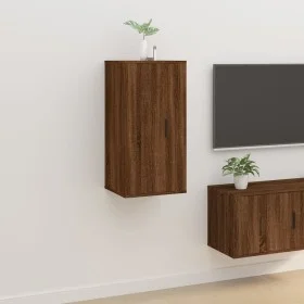 Wand-TV-Schrank aus braunem Eichenholz, 40 x 34,5 x 80 cm von vidaXL, TV-Möbel - Ref: Foro24-816679, Preis: 36,91 €, Rabatt: %