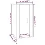 Wand-TV-Schrank aus braunem Eichenholz, 40 x 34,5 x 80 cm von vidaXL, TV-Möbel - Ref: Foro24-816679, Preis: 36,91 €, Rabatt: %