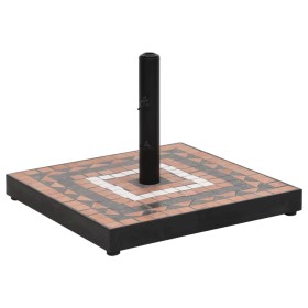 Terracotta and white square umbrella base 12 kg by vidaXL, Umbrella bases - Ref: Foro24-362226, Price: 75,12 €, Discount: %