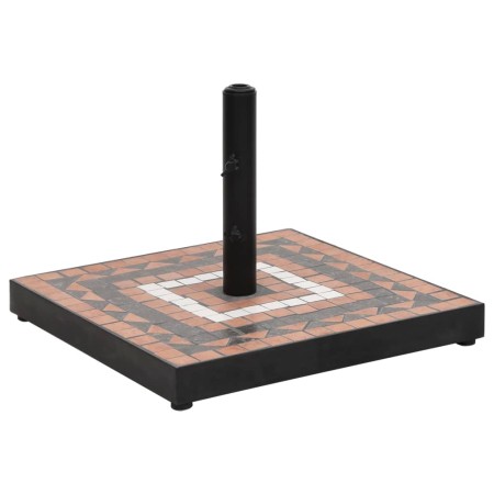 Quadratischer Schirmständer aus Terrakotta und Weiß, 12 kg von vidaXL, Schirmständer - Ref: Foro24-362226, Preis: 75,12 €, Ra...