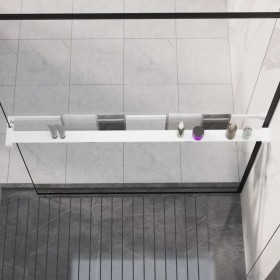Duschwandregal aus weißem Aluminium, 115 cm von vidaXL, Badezimmerzubehör - Ref: Foro24-153628, Preis: 40,85 €, Rabatt: %