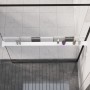 Duschwandregal aus weißem Aluminium, 115 cm von vidaXL, Badezimmerzubehör - Ref: Foro24-153628, Preis: 40,85 €, Rabatt: %
