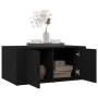 Mesa de centro madera contrachapada negro 80x50x36 cm de vidaXL, Mesas de centro - Ref: Foro24-816513, Precio: 55,68 €