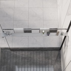 Estante de pared de ducha aluminio cromado 100 cm de vidaXL, Accesorios para el baño - Ref: Foro24-153622, Precio: 55,33 €, D...