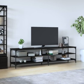 TV-Schrank aus schwarzem Metall und Sperrholz, 200 x 30 x 50 cm von vidaXL, TV-Möbel - Ref: Foro24-826759, Preis: 73,10 €, Ra...