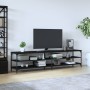 TV-Schrank aus schwarzem Metall und Sperrholz, 200 x 30 x 50 cm von vidaXL, TV-Möbel - Ref: Foro24-826759, Preis: 73,10 €, Ra...