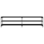 TV-Schrank aus schwarzem Metall und Sperrholz, 200 x 30 x 50 cm von vidaXL, TV-Möbel - Ref: Foro24-826759, Preis: 73,10 €, Ra...
