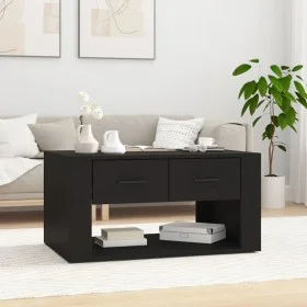 Black plywood coffee table 80x50x40 cm by vidaXL, Coffee table - Ref: Foro24-816529, Price: 78,57 €, Discount: %