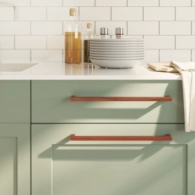 Tiradores para armarios 20 uds acero inoxidable bronce 320 mm