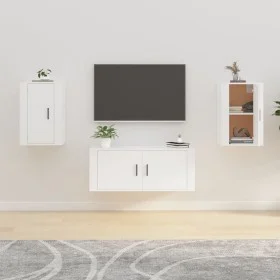 Wand-TV-Möbel 2 Stück weiß 40x34,5x60 cm von vidaXL, TV-Möbel - Ref: Foro24-816657, Preis: 47,86 €, Rabatt: %