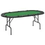 Mesa de póquer plegable para 10 jugadores verde 207x106x76 cm de vidaXL, Mesas de juego y de póquer - Ref: Foro24-80402, Prec...