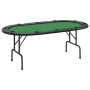 Mesa de póquer plegable para 10 jugadores verde 207x106x76 cm by vidaXL, Game and poker tables - Ref: Foro24-80402, Price: 21...