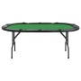 Mesa de póquer plegable para 10 jugadores verde 207x106x76 cm by vidaXL, Game and poker tables - Ref: Foro24-80402, Price: 21...