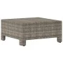 Reposapiés de jardín con cojín ratán sintético gris de vidaXL, Conjuntos de jardín - Ref: Foro24-362695, Precio: 83,60 €, Des...