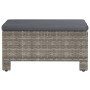 Gartenhocker mit grauem synthetischem Rattankissen von vidaXL, Gartensets - Ref: Foro24-362695, Preis: 70,43 €, Rabatt: %