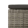 Gartenhocker mit grauem synthetischem Rattankissen von vidaXL, Gartensets - Ref: Foro24-362695, Preis: 70,43 €, Rabatt: %