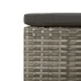 Gartenhocker mit grauem synthetischem Rattankissen von vidaXL, Gartensets - Ref: Foro24-362695, Preis: 82,32 €, Rabatt: %