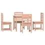 Douglas solid wood 5-piece garden dining set by vidaXL, Garden sets - Ref: Foro24-3154682, Price: 265,38 €, Discount: %