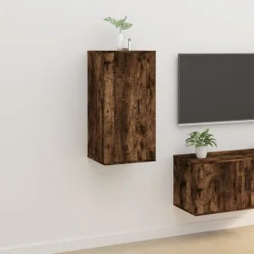 Wand-TV-Möbel aus geräucherter Eiche 40x34,5x80 cm von vidaXL, TV-Möbel - Ref: Foro24-816677, Preis: 37,76 €, Rabatt: %