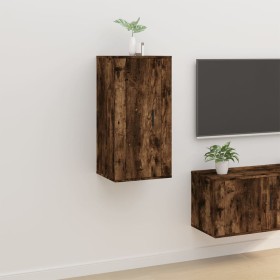 Wand-TV-Möbel aus geräucherter Eiche 40x34,5x80 cm von vidaXL, TV-Möbel - Ref: Foro24-816677, Preis: 38,09 €, Rabatt: %