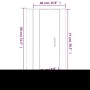 Wand-TV-Möbel aus geräucherter Eiche 40x34,5x80 cm von vidaXL, TV-Möbel - Ref: Foro24-816677, Preis: 38,09 €, Rabatt: %