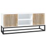 TV-Möbel aus Eisen und Sperrholz weiß 105x30x45 cm von vidaXL, TV-Möbel - Ref: Foro24-352097, Preis: 113,07 €, Rabatt: %