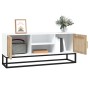 TV-Möbel aus Eisen und Sperrholz weiß 105x30x45 cm von vidaXL, TV-Möbel - Ref: Foro24-352097, Preis: 113,07 €, Rabatt: %
