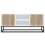 TV-Möbel aus Eisen und Sperrholz weiß 105x30x45 cm von vidaXL, TV-Möbel - Ref: Foro24-352097, Preis: 113,07 €, Rabatt: %