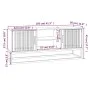 Mueble de TV hierro y madera contrachapada blanco 105x30x45 cm de vidaXL, Muebles TV - Ref: Foro24-352097, Precio: 111,15 €, ...