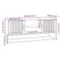 TV-Möbel aus Eisen und Sperrholz weiß 105x30x45 cm von vidaXL, TV-Möbel - Ref: Foro24-352097, Preis: 113,07 €, Rabatt: %