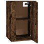 Wand-TV-Schränke, 2 Stück, geräucherte Eiche, 40 x 34,5 x 60 cm von vidaXL, TV-Möbel - Ref: Foro24-816667, Preis: 61,64 €, Ra...