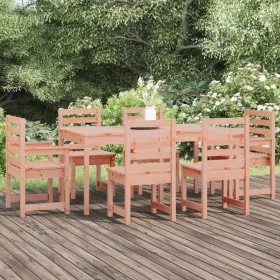 Garden dining set 7 pieces solid Douglas fir wood by vidaXL, Garden sets - Ref: Foro24-3154712, Price: 413,61 €, Discount: %