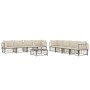 Gartenmöbel-Set 9-teilig und anthrazitfarbene PE-Rattan-Kissen von vidaXL, Outdoor-Sofas - Ref: Foro24-3186708, Preis: 783,37...
